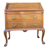 Chippendale Style Mahogany Slant-Leaf Desk/Secretary