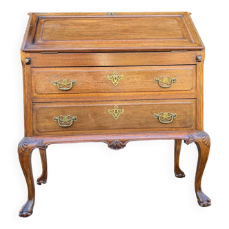 Bureau, Secrétaire De Pente En Acajou De Style Chippendale