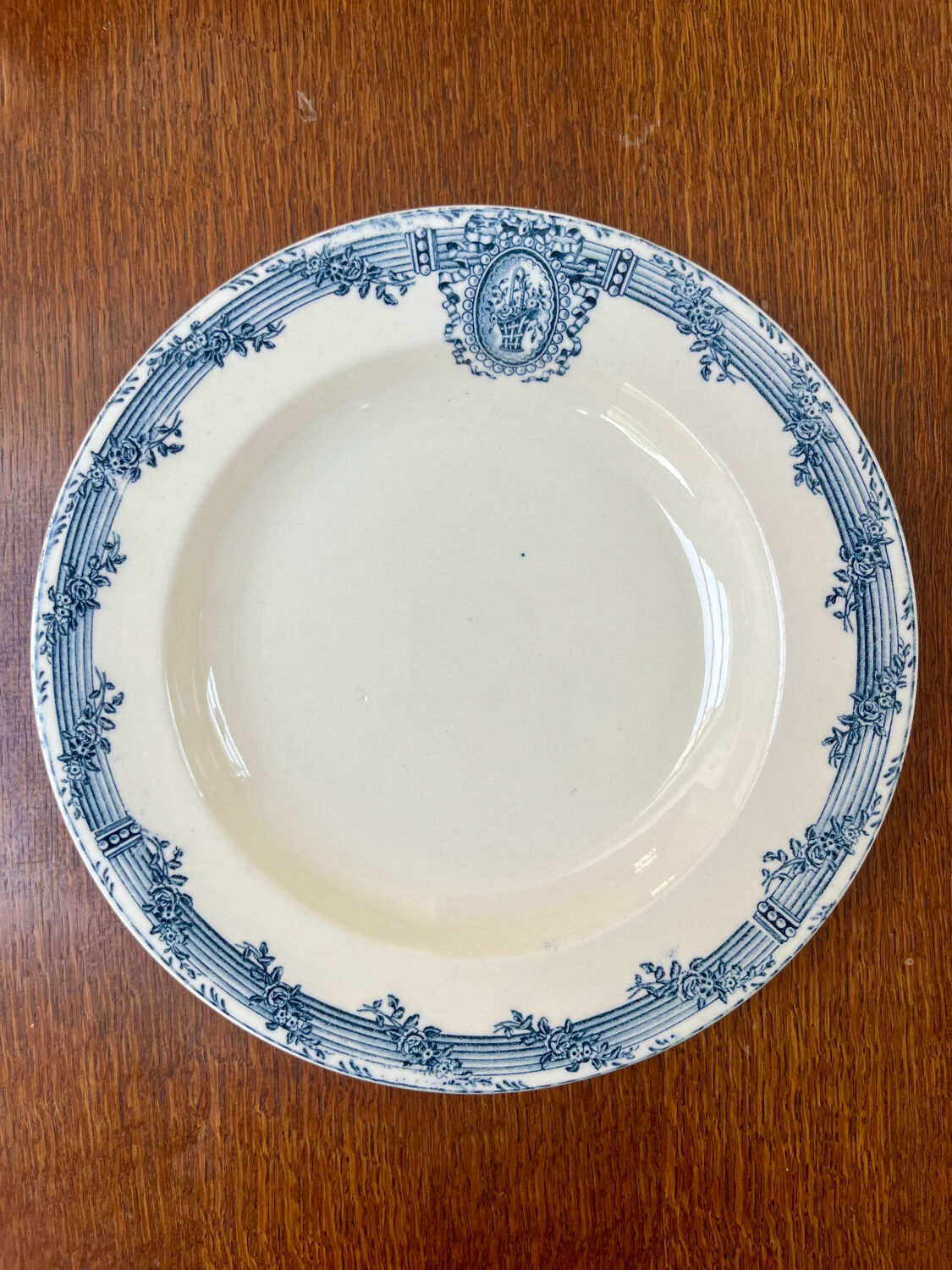 6 ironstone plates Salins Versailles model