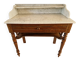 Napoleon III washstand in walnut and Carrara marble – circa 1885