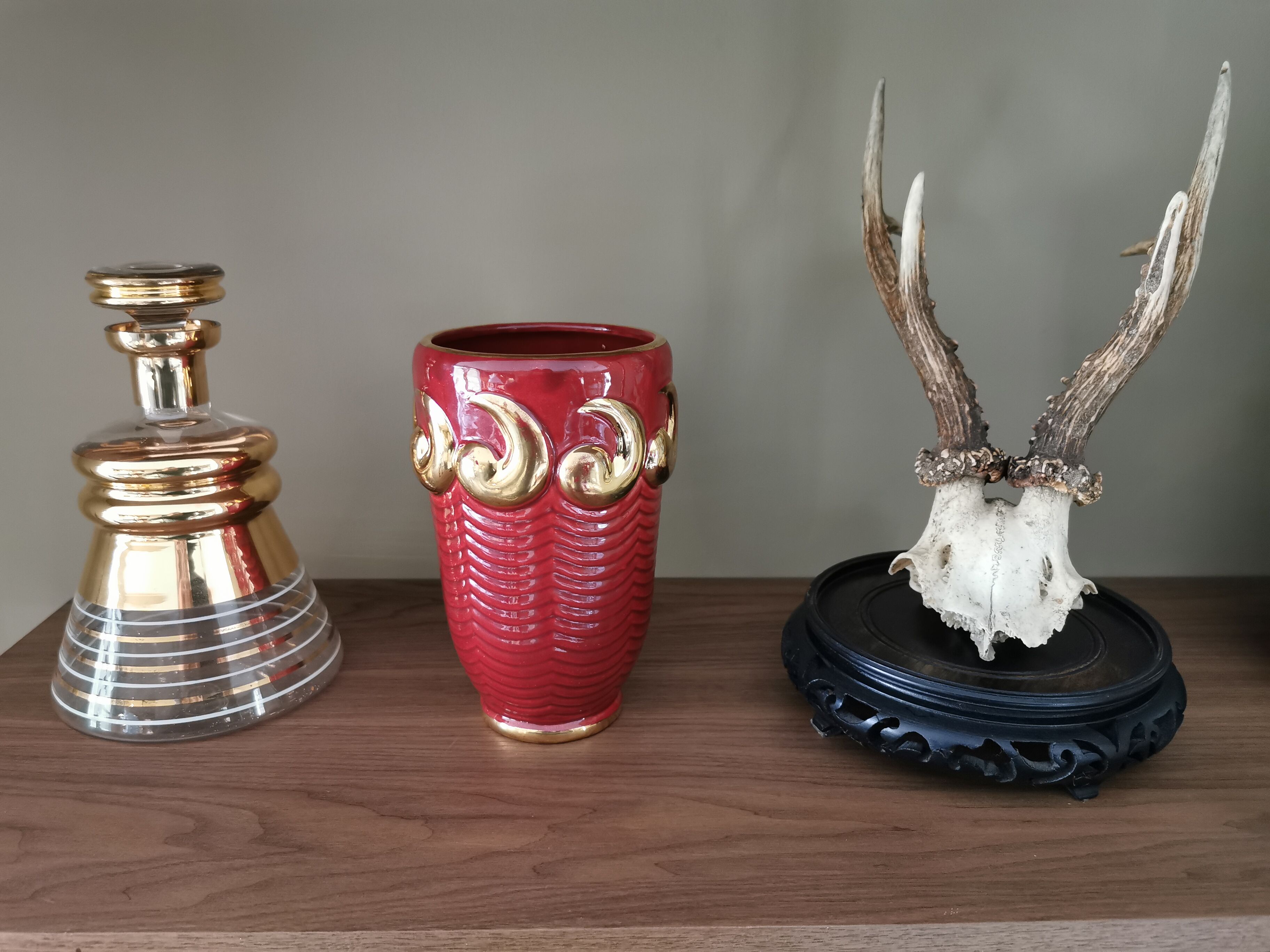 Old art deco ceramic vase from the 1940s