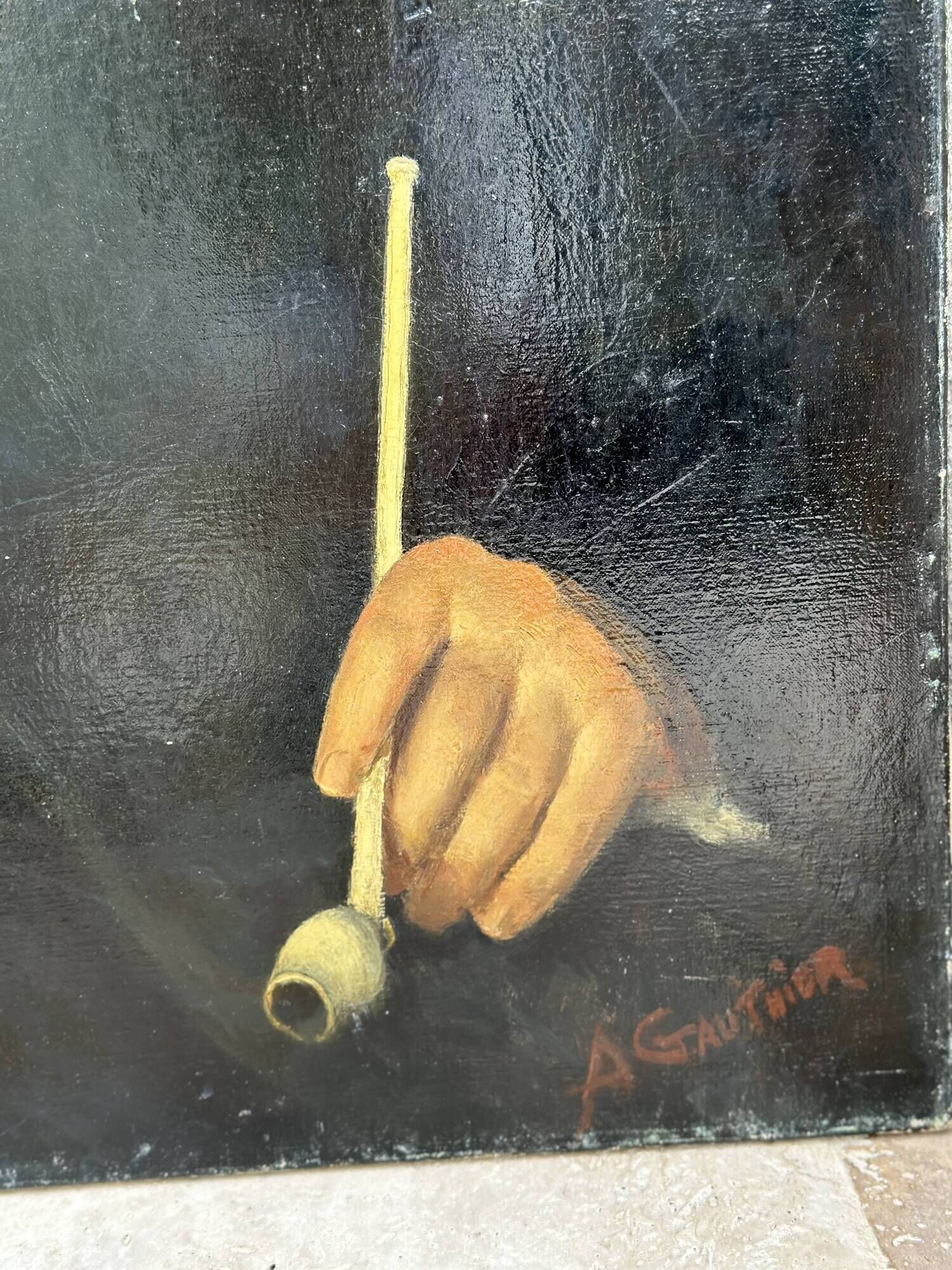 Oil portrait of the writer Fernand Fleuret 92x73cm