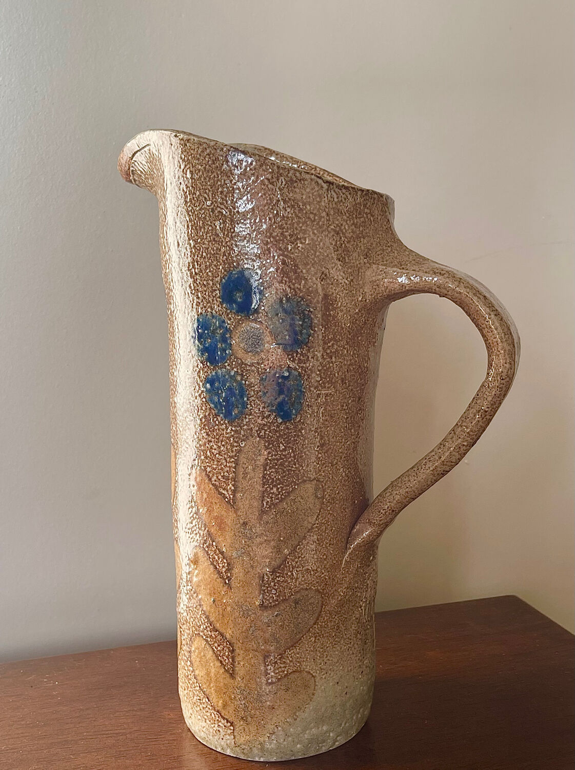 Stoneware jug by Jean Claude Monange.