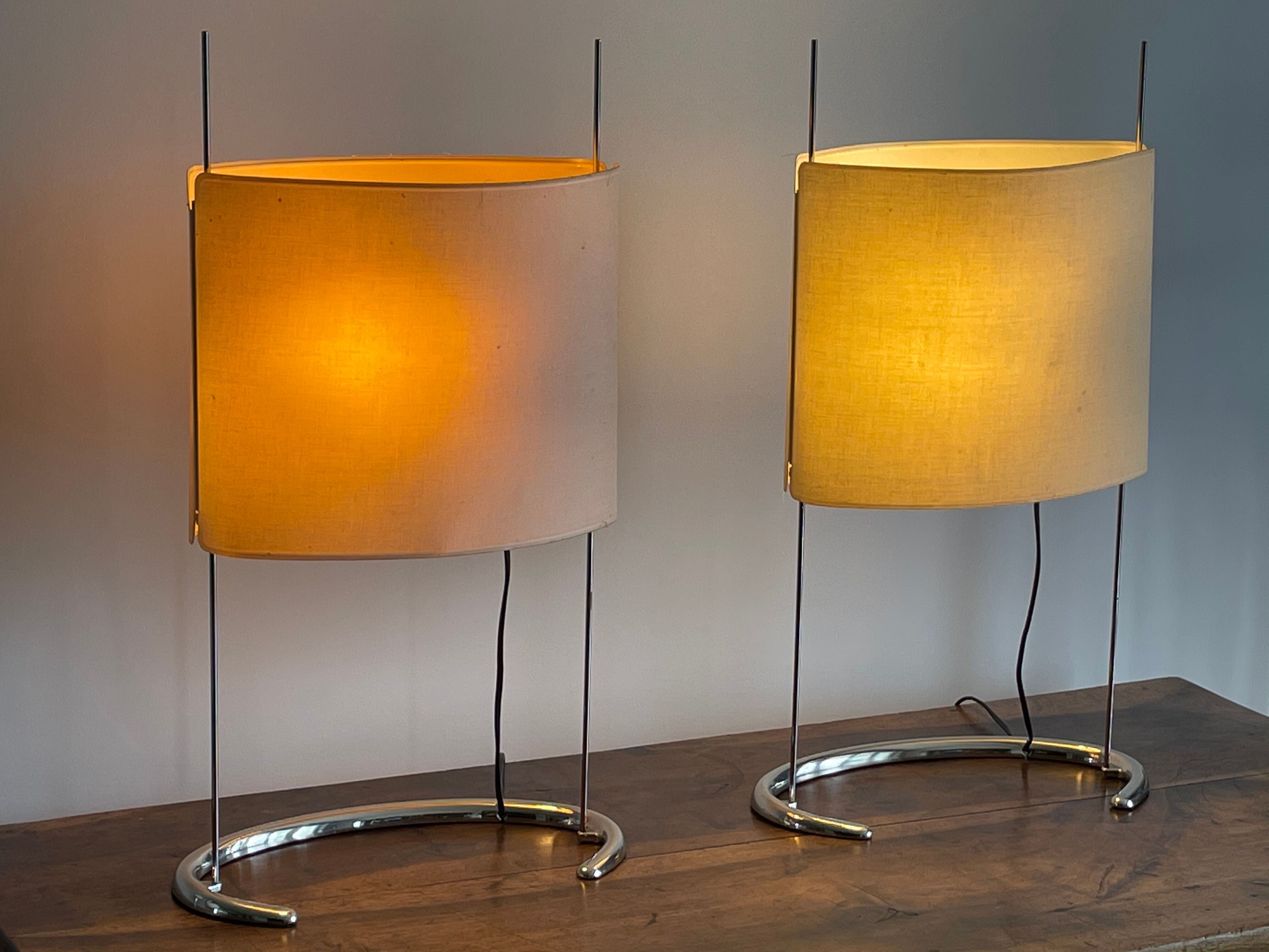 Pair of large "Gala" lamps by Paolo Rizzato, 1970s