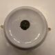 Antique sugar bowl porcelain from Limoges Paroutaud Frères P.P. Greek frieze gold