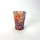 Set of 6 blown glass glasses with Murano murrine.