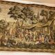 Tapestry of the Gobelins, village festival scene, perfect condition.