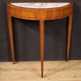 Console demi-lune de style Louis XVI italien du XXe siècle