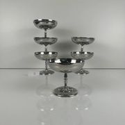 Set of 6 metal ice cream bowls, 1970 - Model A