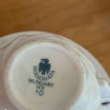 Vintage white porcelain coffee service from hollóháza hungary