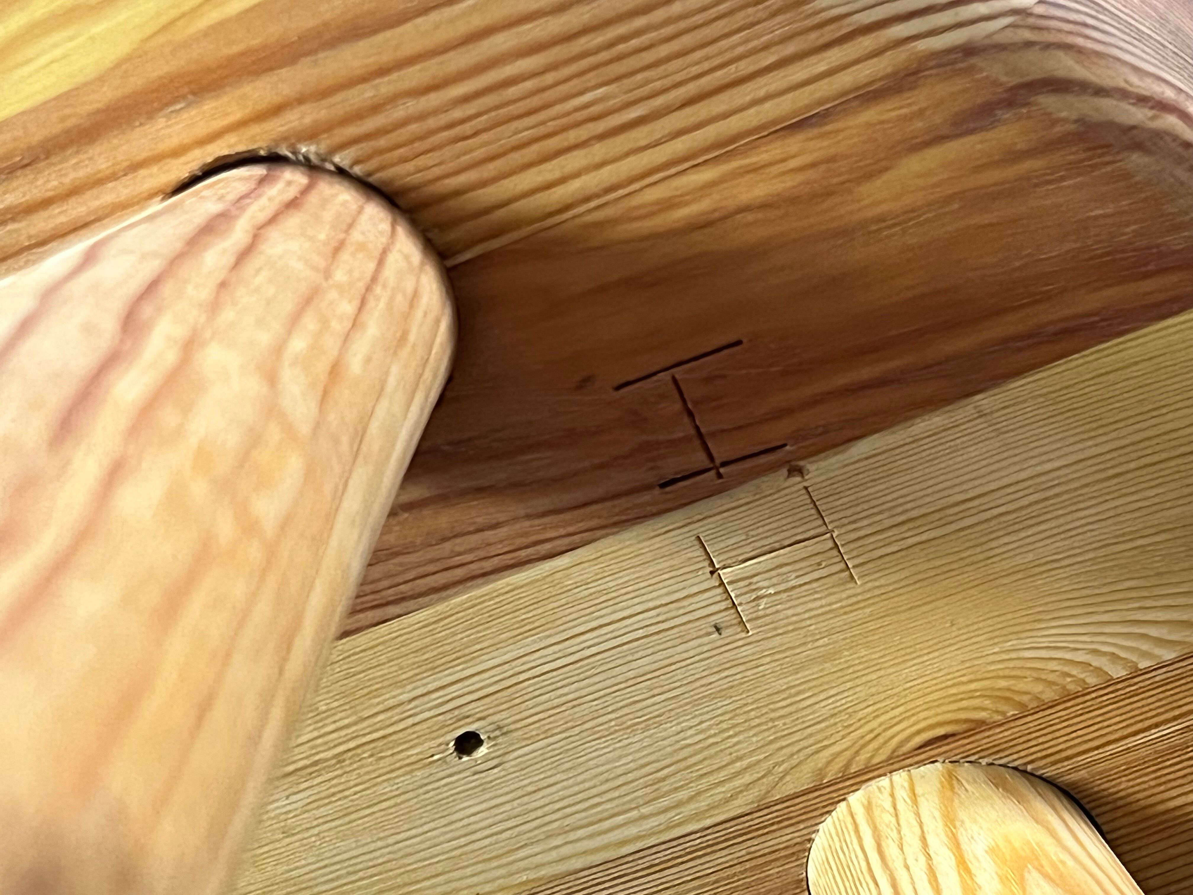 Solid pine stool by Ingvar Hildingsson