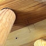 Solid pine stool by Ingvar Hildingsson