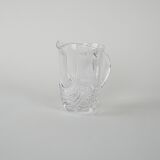 Crystal jug, Italian design, 1970s, made in Italy