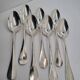 7 Alfenide Silver Metal Table Spoons
