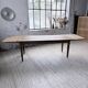 Solid oak farmhouse table with extensions (190-280cm) 1950