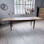 Solid oak farmhouse table with extensions (190-280cm) 1950
