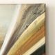 Large abstract modernist painting & original oil signed on canvas