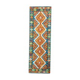 Tapis de couloir vert et orange