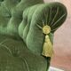 Velvet toad armchair