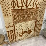 Handcrafted Moroccan Berber carpet 178 x 120 CM