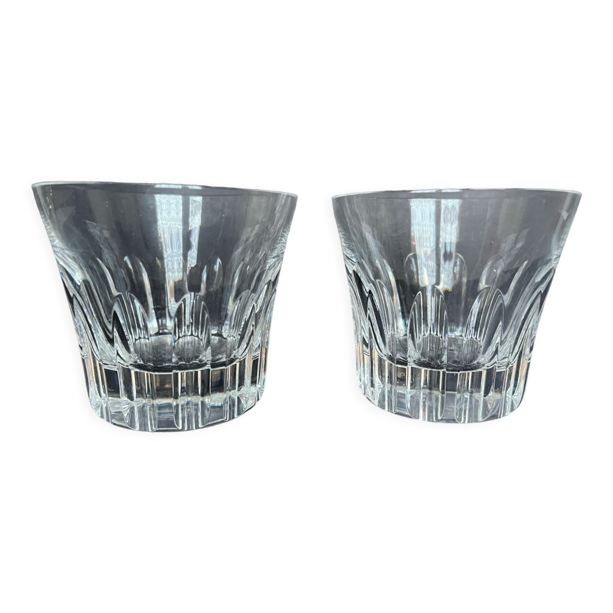 2 Baccarat whisky glasses