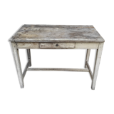 White patinated workshop table