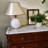 Vintage ceramic and brass lamp
