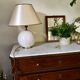 Vintage ceramic and brass lamp