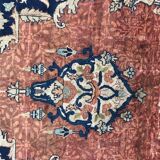 Tapis ancien persan Tabriz en soie très fin 135x160 cm