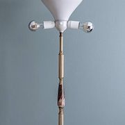 Italian onyx and brass floor lamp