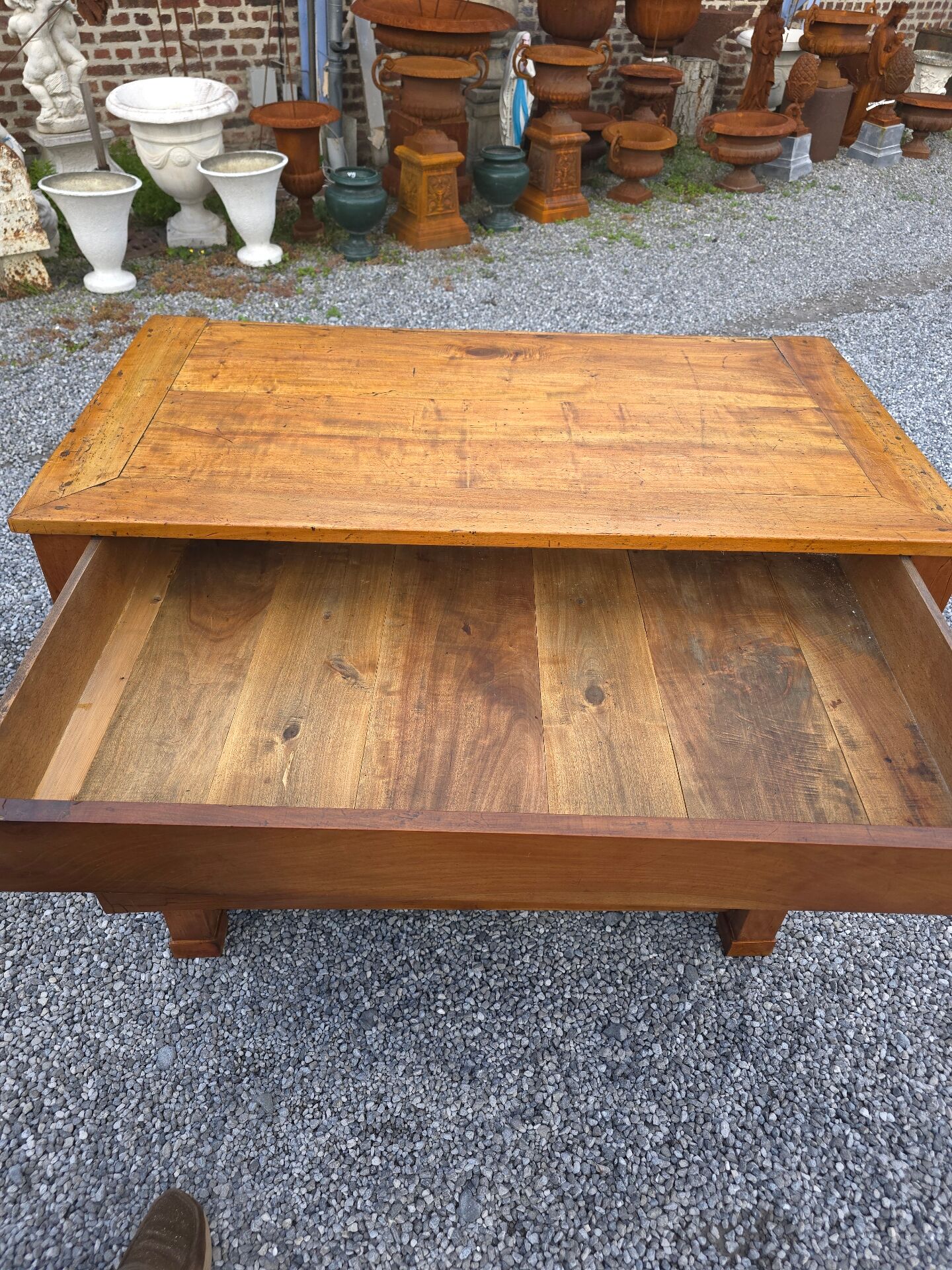 Empire style chest of drawers in cherry wood