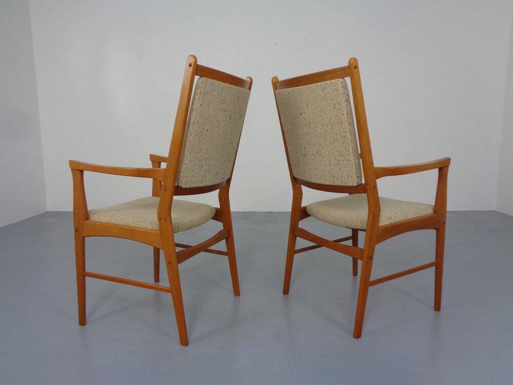 Set of Vintage Danish Teak Dining Armchairs, 1960s
