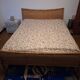 Vintage Double Bed in Iron and Wicker, 1980s