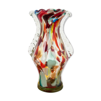 Glass Vase, Ząbkowice Glassworks, Poland, 1970s