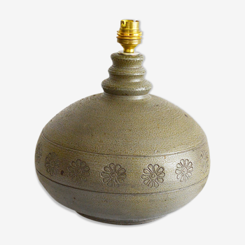Stoneware vase mounted as a lamp