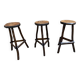 Set de 3 Tabourets de bar restaurant Pub taverne