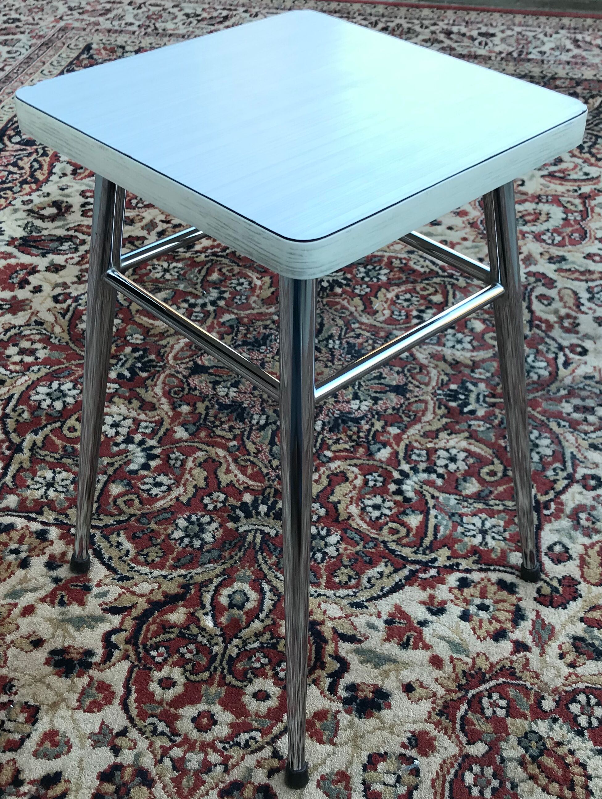 Chrome & Formica stool