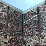 Tabouret chrome & formica