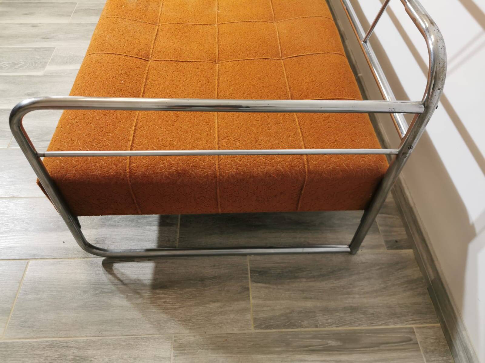 Bauhaus Chrome Sofa by Robert Slezak for Slezak Factories