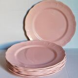 Seven ceramic plates of vintage salins