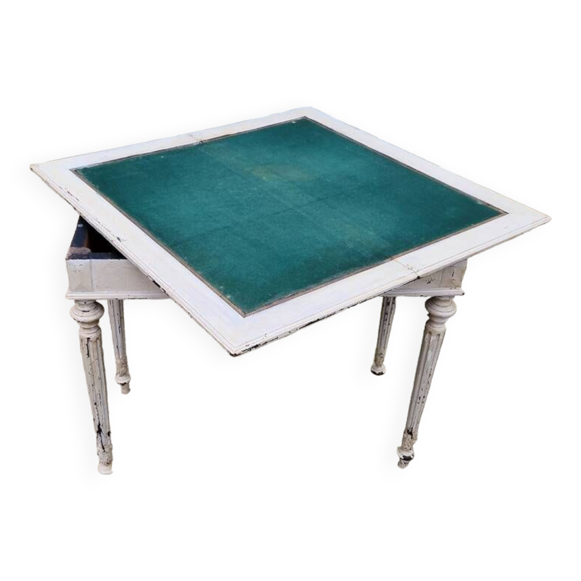 Antique console table with wallet top