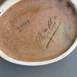 Denbac pitcher, flamed terracotta, 1900