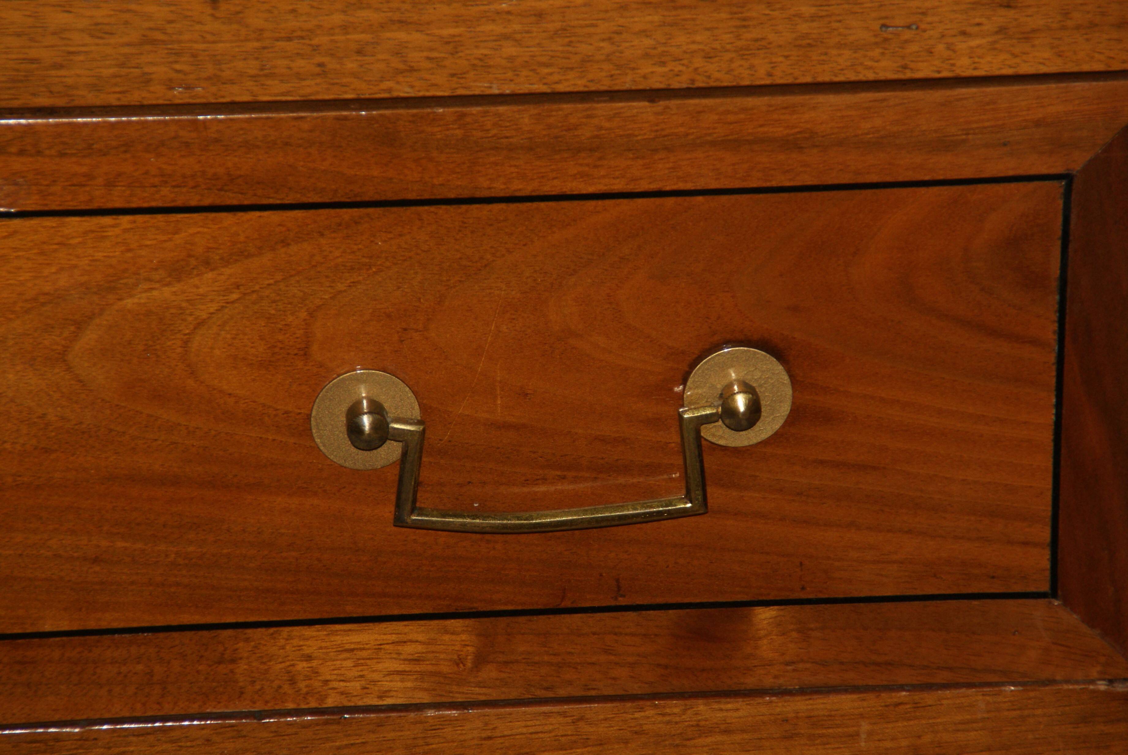 Louis XVI period light mahogany secretary