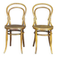 2 Bistro chairs with wooden seats, circa 1890 by Joseph Hofmann, Austria