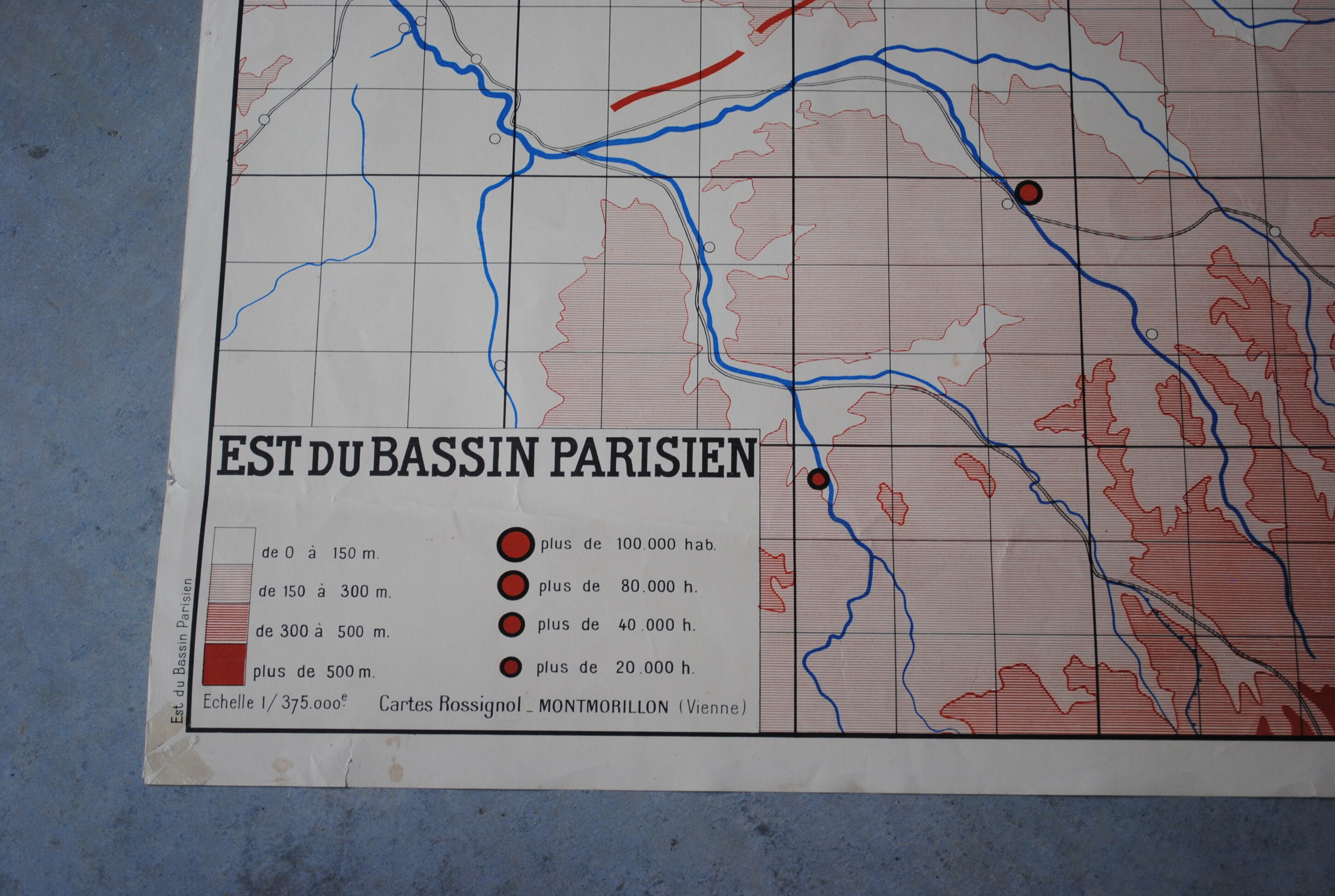 Nightingale School map is Paris Basin and Loire average