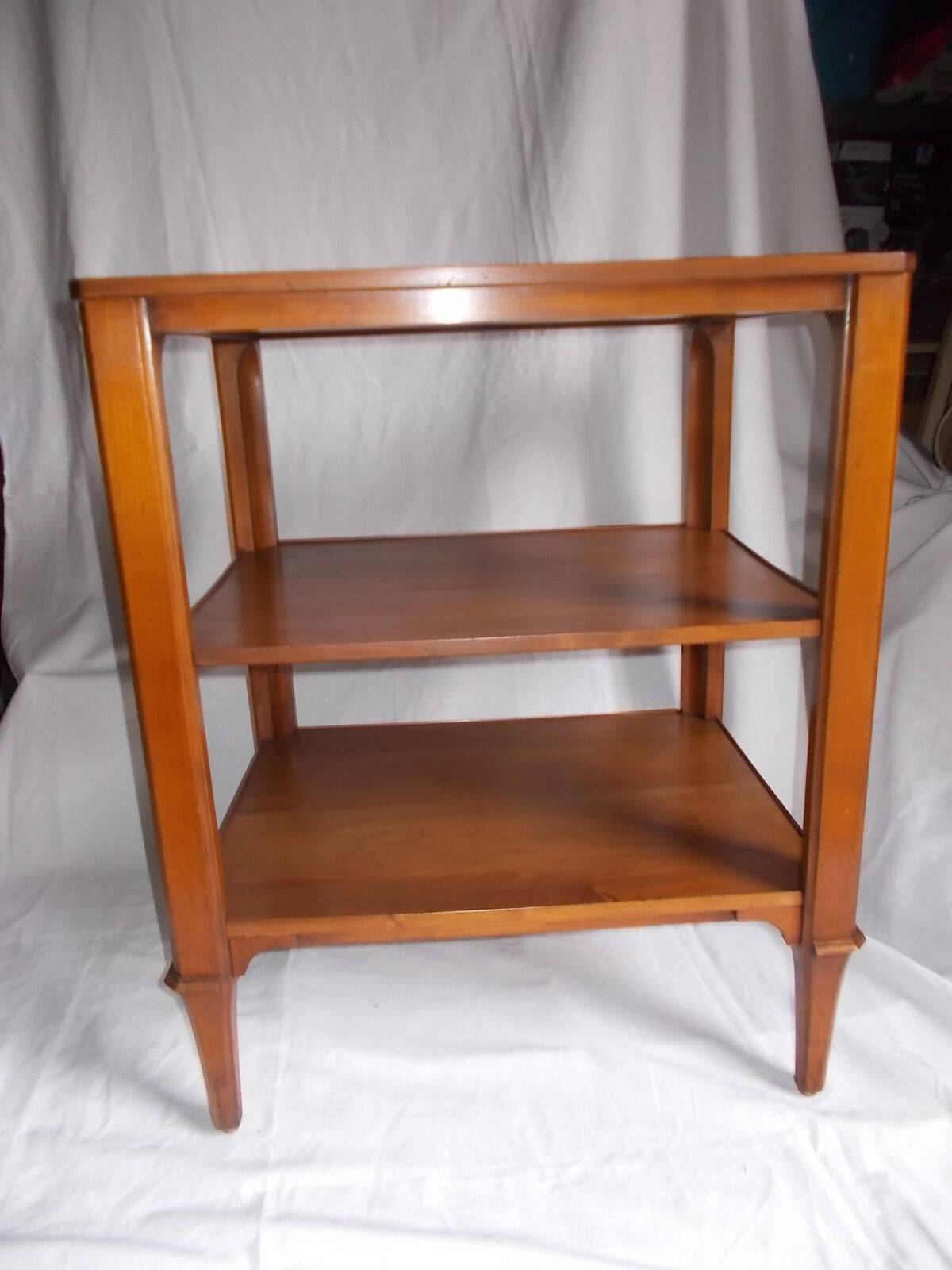 Cherry wood console side table
