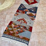 Contemporary Kilim Rug - Taznakht Kilim runner - runner - Unique runner rug - Berber rug