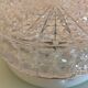 Round ceiling lamp in structured glass vintage 60s-70s