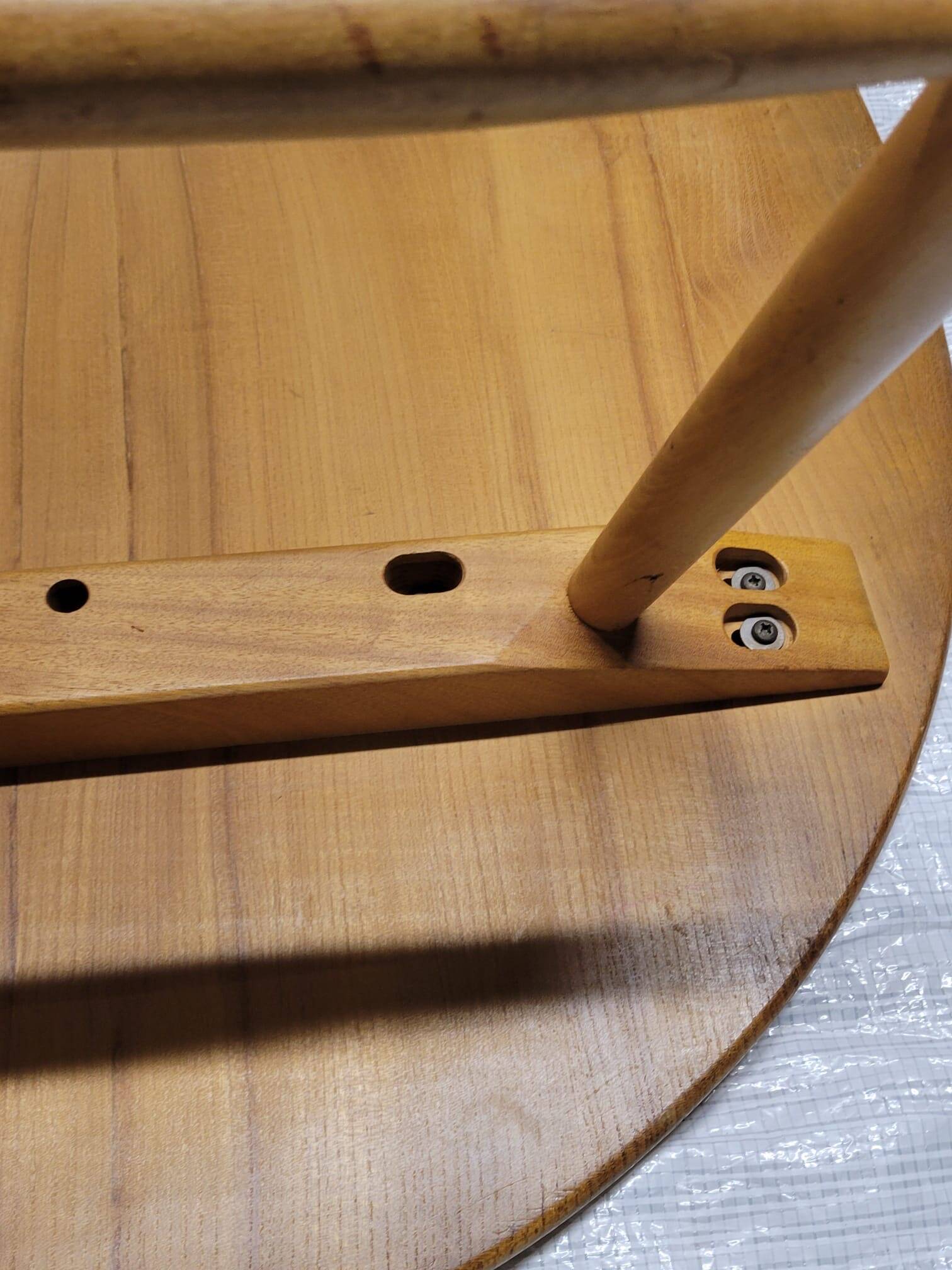 Oval wooden coffee table Ercol