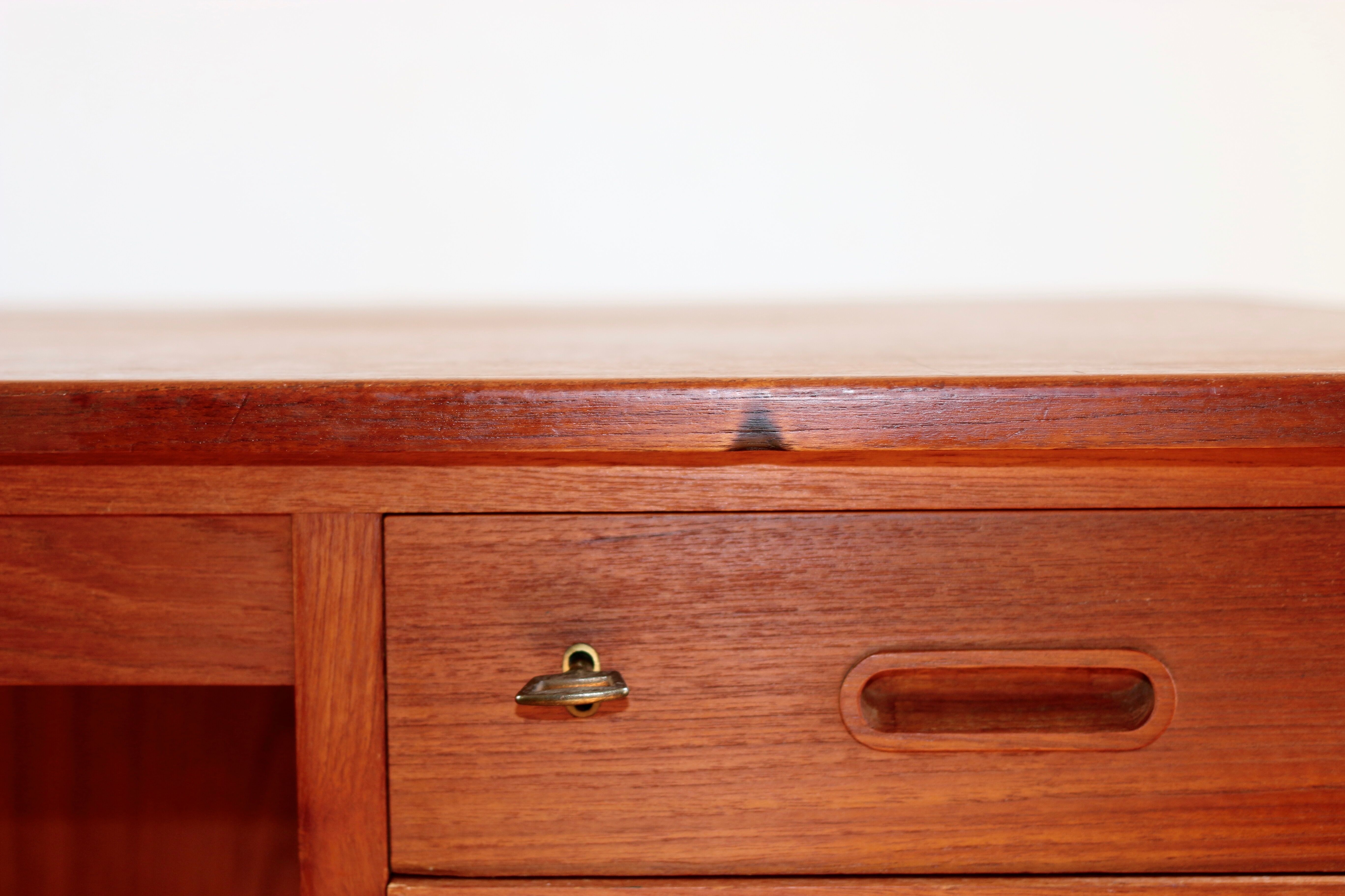 Scandinavian desk 60s teak